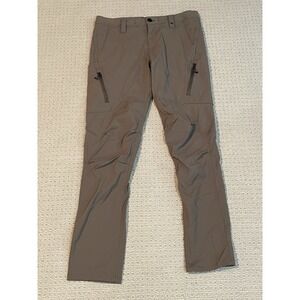 686 Everywhere Pant Slim Fit Mens 32x32 Brown Nylon Hiking Travel Technical
